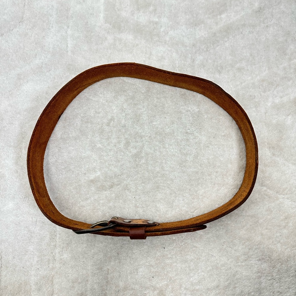 ⛔️SOLD⛔️Vintage Brown Leather Embossed Animal Woodland Theme Adjustable Belt Siz - Picture 11 of 11